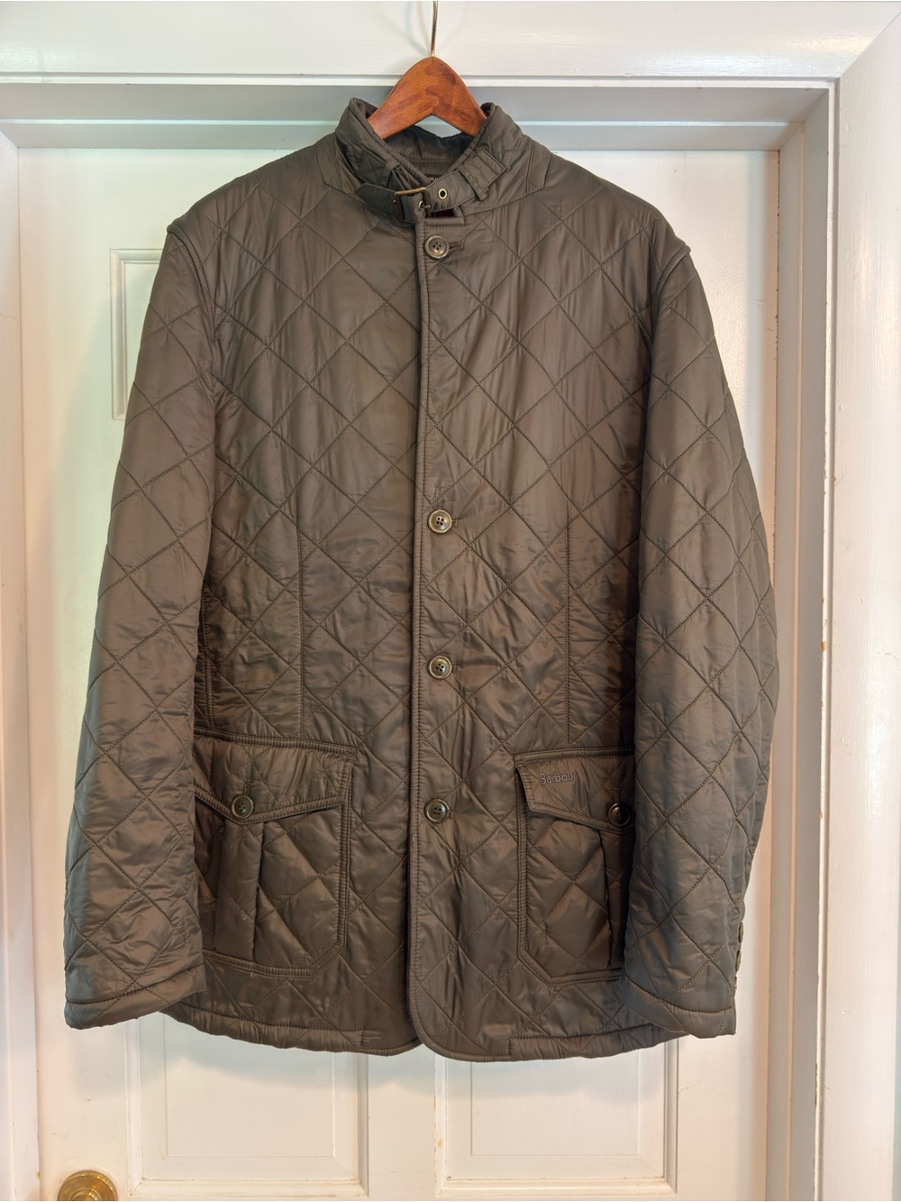 Barbour Doister Polarquilt Men's Jacket (L) in Olive